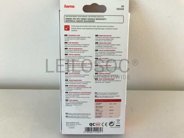 Cabo Carregamento USB