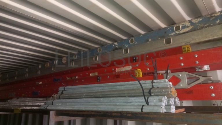 Diversos + Diversos + Diversos + Diversos + Diversos + Diversos + Diversos + Welding Machine + Welding Machine + Welding Machine + Ridgid Machine + Motores + Cut off machine + Caixas de Ferramenta + Varões + Diversos + Frolas + Cintos de Segurança + Diversos + Contentor de 40P ·