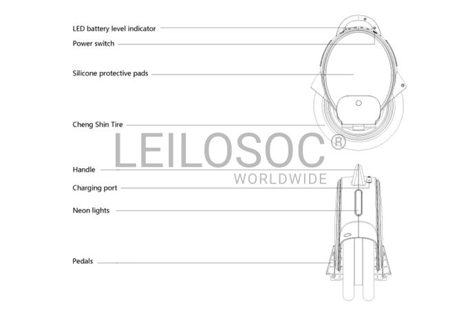 Monociclo elétrico 'Airwheel Q5 Mars Rover'