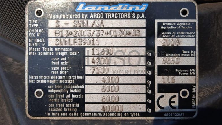 LANDINI 165L ·