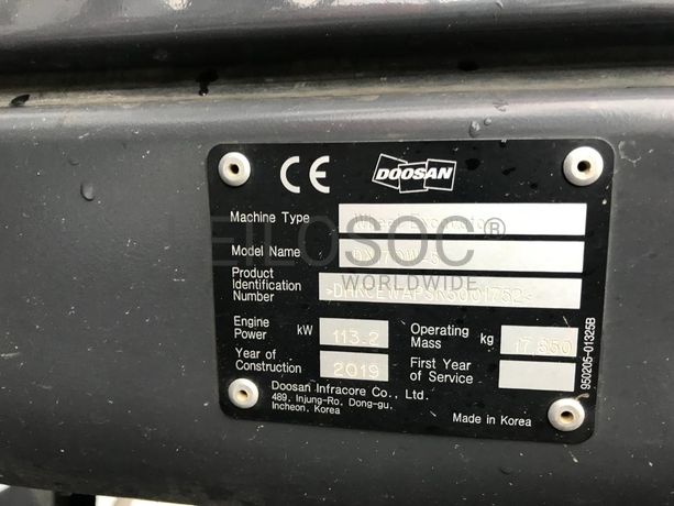 Giratória de Rodas Doosan DX 170 W-5