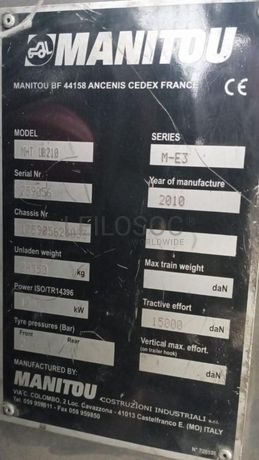 Empilhador Telescópico MANITOU MHT 10210 ·