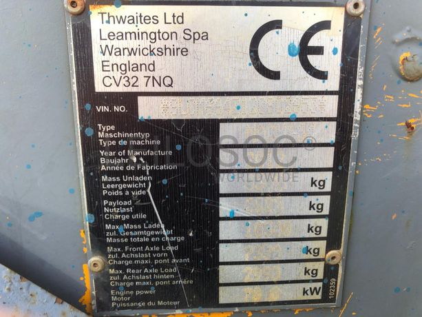 Dumper Thwaites MACH664 · Ano 2012