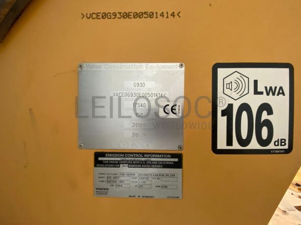 Motoniveladora Volvo G930