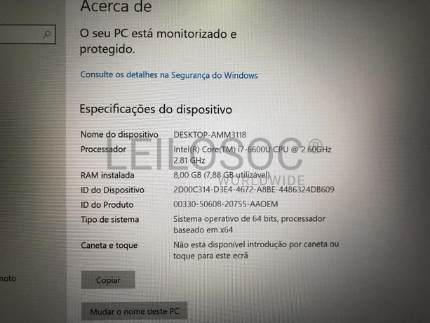 Portátil Lenovo T470s