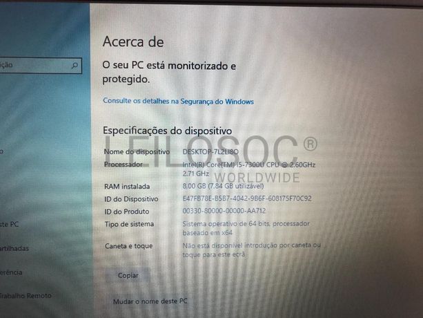 Portátil Lenovo Thinkpad X270