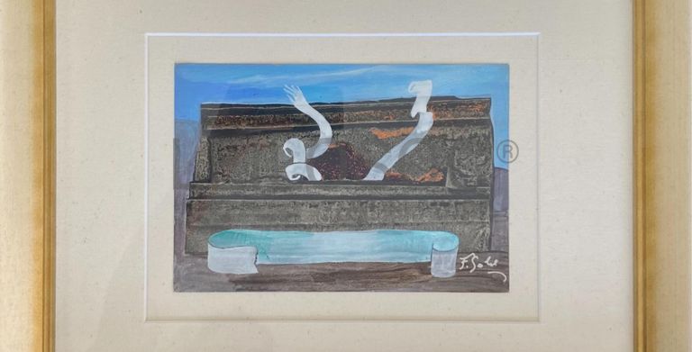 Obra mista sobre papel - Figueiredo Sobral