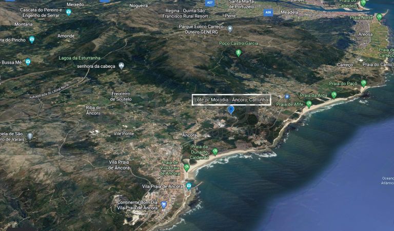 LEILÃO SUSPENSO · Lote para construção de moradia · Âncora, Caminha