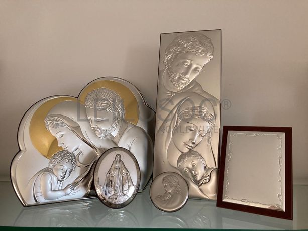 Placas em prata · Bibelots