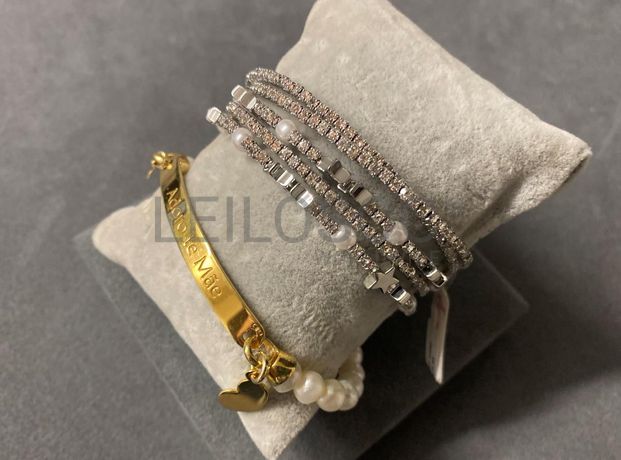 Pulseiras em prata e outros materiais