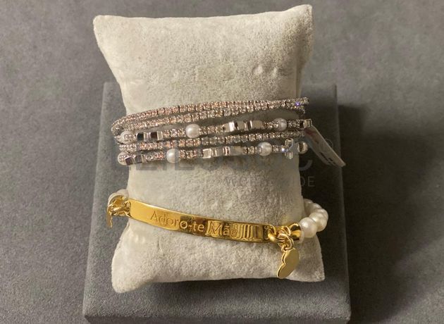 Pulseiras em prata e outros materiais