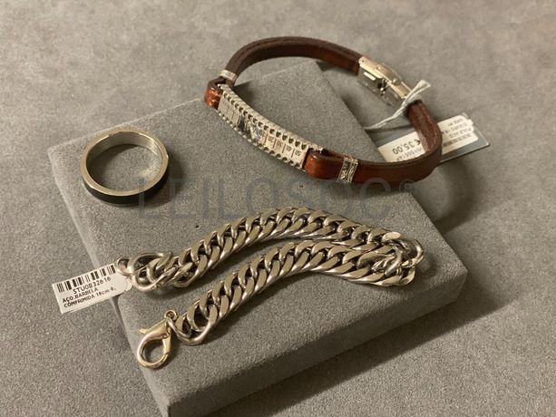 Pulseiras + Anel em prata e outros materiais