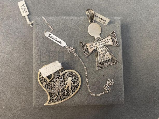 Pulseiras em prata e outros materiais + Medalhas em Filigrana