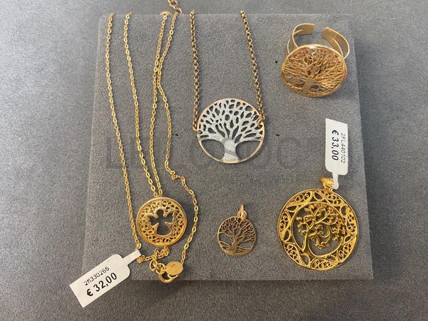 Colares + Pulseira + Anel + Medalha em Filigrana