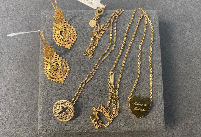 Colar + Par de Brincos em Filigrana