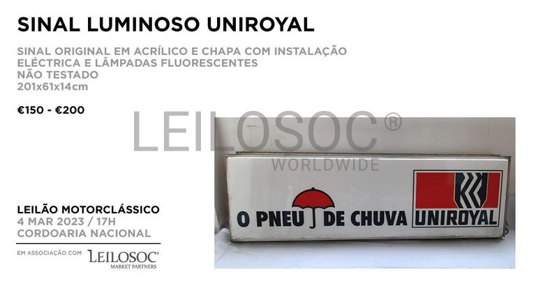 Sinal luminoso UNIROYAL