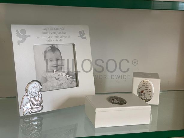 Caixa de bebé + Mealheiro + Moldura de Bebé