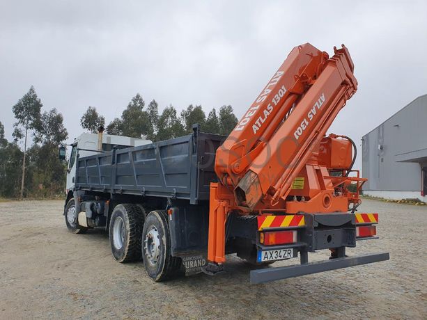 Renault Premium com Grua Atlas Copco 13.01 Basculante