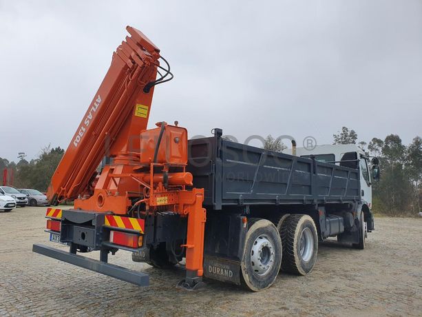 Renault Premium com Grua Atlas Copco 13.01 Basculante