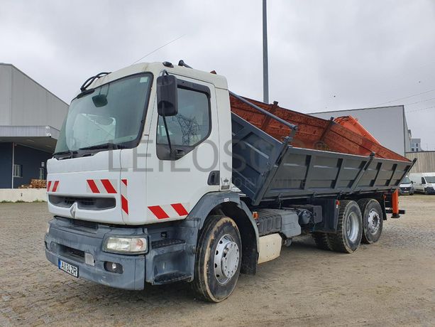 Renault Premium com Grua Atlas Copco 13.01 Basculante