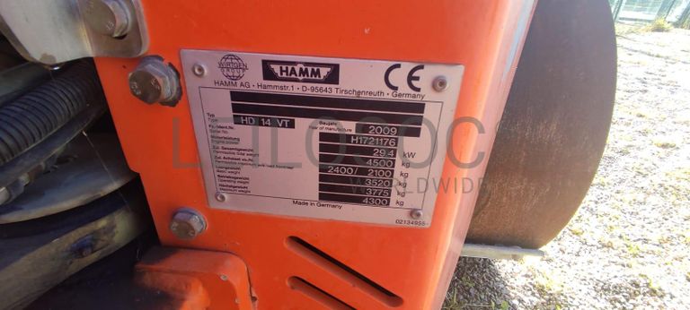 Cilindro compactador HAMM HD 14 VT
