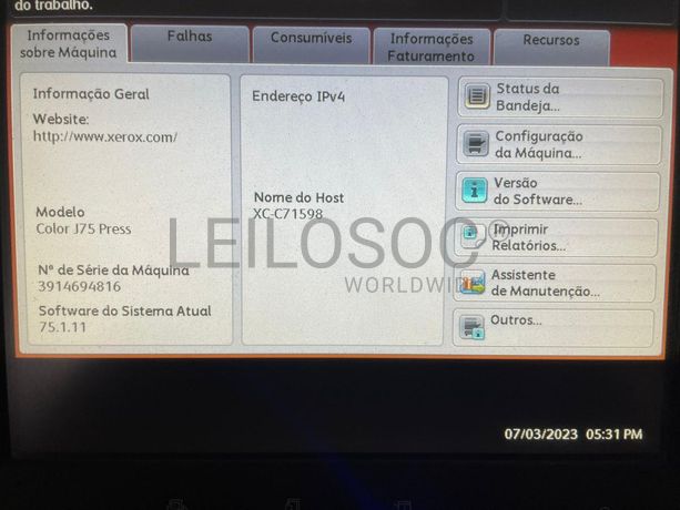 Fotocopiadora XEROX J75 Press