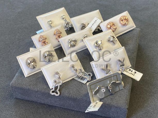 Brincos em prata e outros materiais