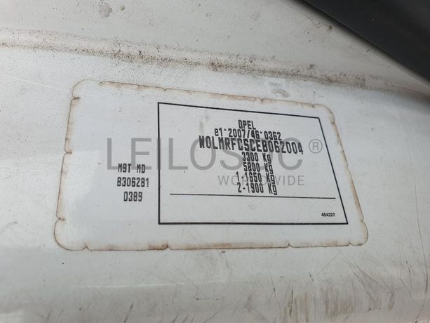 Opel Movano 2.3 CDTI · Ano 2014