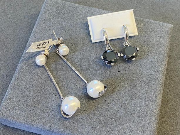 Brincos em prata e outros materiais