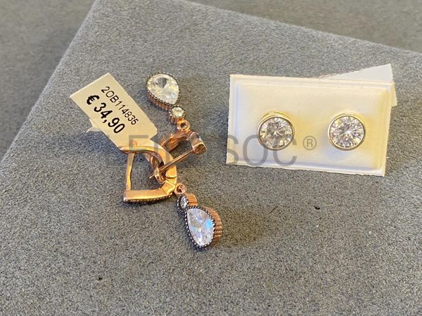 Brincos em prata e outros materiais