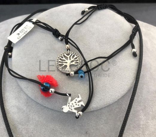 Colar + Pulseiras em prata e outros materiais