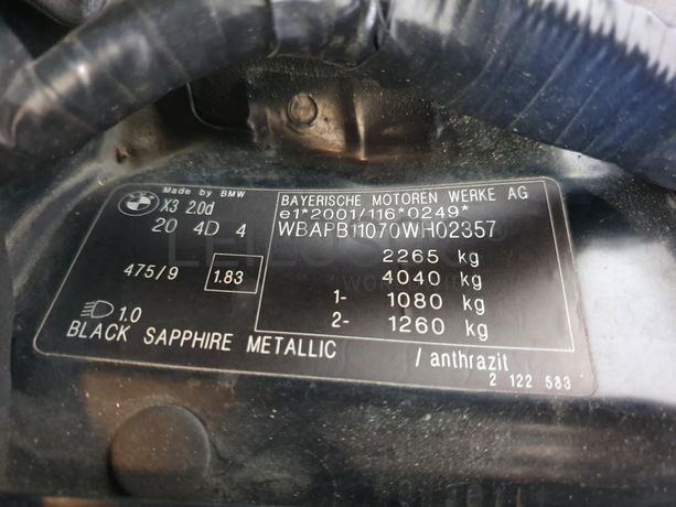 BMW X3 2.0D · Ano 2006