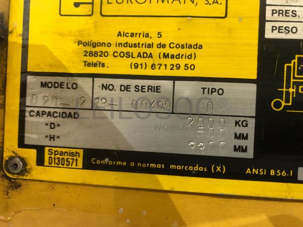 Empilhador Daewoo D20-2